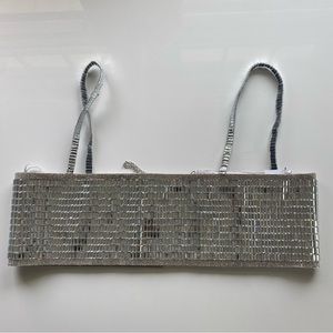 Akira disco ball bralette/ tank top NWT